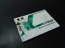 Kawasaki Z 750 GP Z750GP ZX750 1982 Owner's Manual Manuel Owners Manual