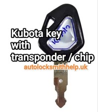 Key for Kubota diggers. With