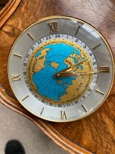 Imhof gold desk clock world