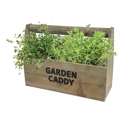 Wooden windowsill herb planter - windowsill,
