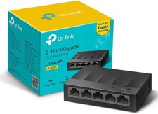 TP-Link 5-Port Gigabit Ethernet Switch Hub Network Splitter Desktop Wallmount UK