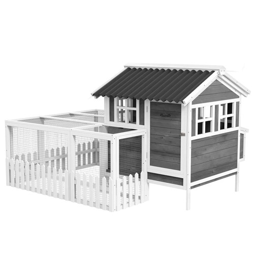 75in wooden chicken coop - 67.75in,