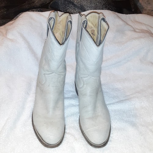 Vintage justin 3143 white - justin,
