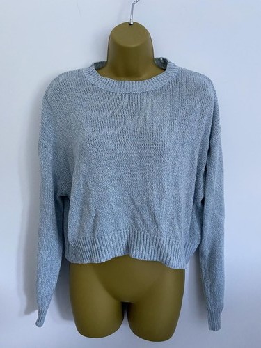 Blue knit sweater jumper - h&m,
