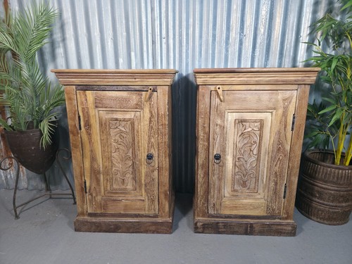 Vintage reclaimed pair wooden - pair,