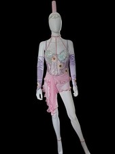 Lyrical Slow Freestyle Dancing Dance Costume Suit Size 12 With Accessories