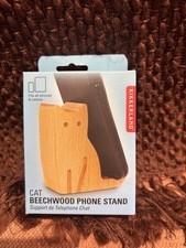 Kikkerland Cat Beechwood Phone