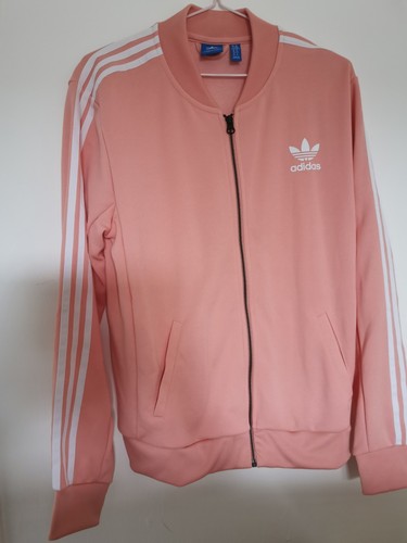 Adidas pink full zip shiny - pink,