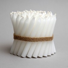 50 White Christingle Candles 4