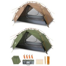 2 Man Instant Shelter Backpack Tent Double Layer Camping Tent Waterproof Outdoor