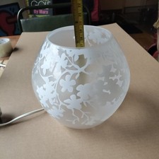 IKEA KNUBBIG  FROSTED GLASS cherry blossom  lamp 18cm / 7 “  