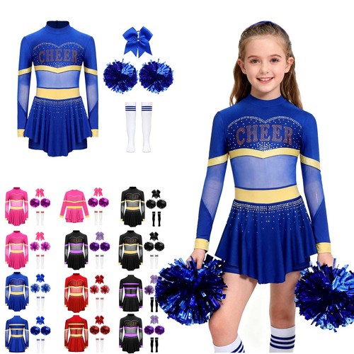 Girls cheer leader 4pcs - girls,