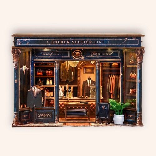 Illuminated miniature diorama - miniature,