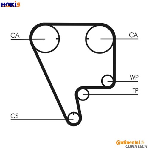 Timing belt ct794 for honda - ct794,