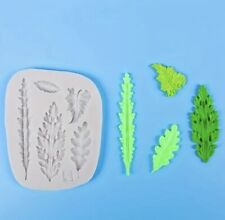 Leaves leaf Silicone Fondant Mould Cake Topping Sugar craft Mold Garden UK