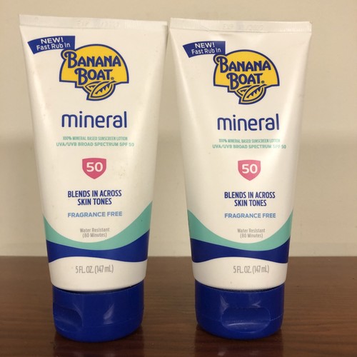 2pk banana boat mineral spf - banana,