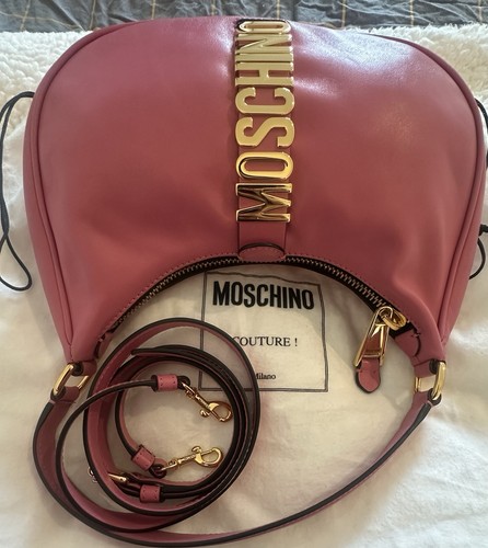 Moschino pink leather shoulder - moschino,