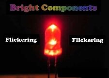 5 x Red Flickering LED 3mm -