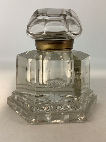 Vintage cut glass large - cut,