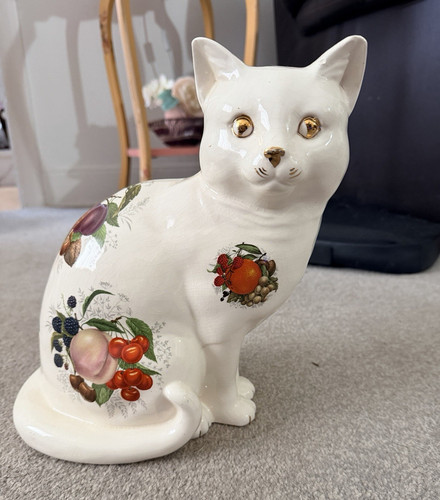 Vintage staffordshire cat - vintage,