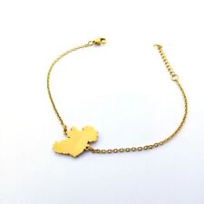 Ireland Map Gold Bracelet Stylish Irish Jewelry Gift  Lucky Charm Valentine Gift