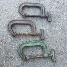 Set of 3 X PAREX G Clamps Vintage. tools, workshop, garage - Made in Australia