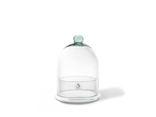 Cloche Glass Dome Jar Bell Closed Terrarium Vase Decorative Stand Display