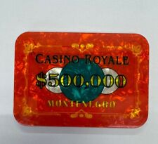 James Bond High Quality $500,000 Casino Royale Poker Plaque Used