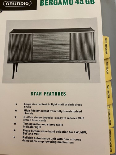 Grundig bergamo gb - bergamo, 4a