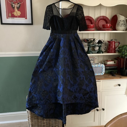 Coast high low dress navy - dress,