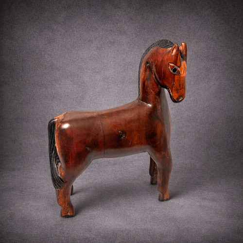 Vintage large hand carved - vintage,