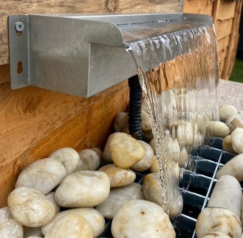 Pond waterfall blade wall - pond,