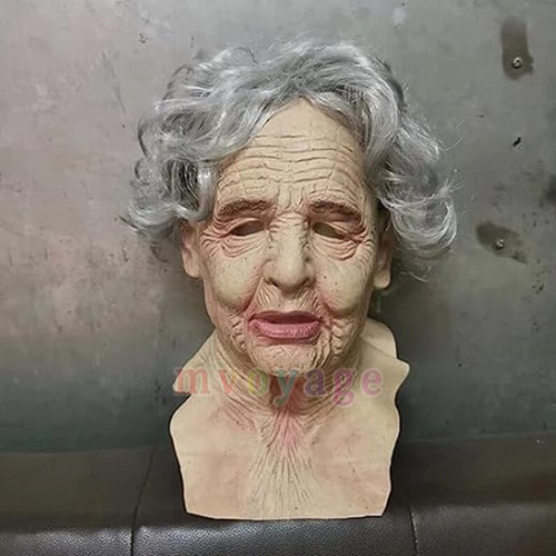 Old woman mask latex - woman,