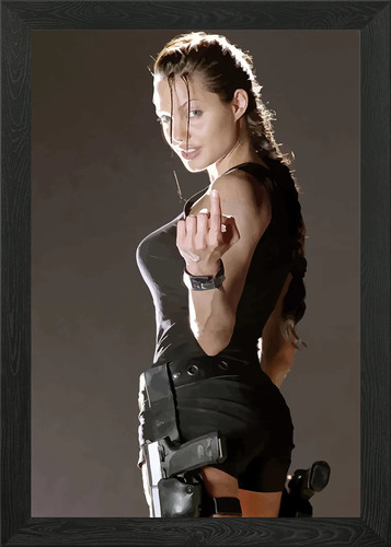 Lara croft framed wall - framed, art