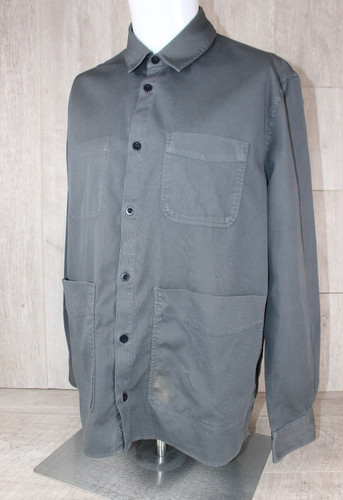 Albam pinstripe overshirt - pinstripe,