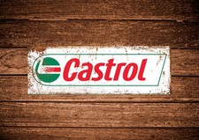 Castrol motor oil metal sign