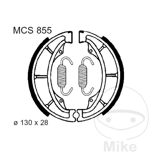 Trw spring brake shoes altn - brake,