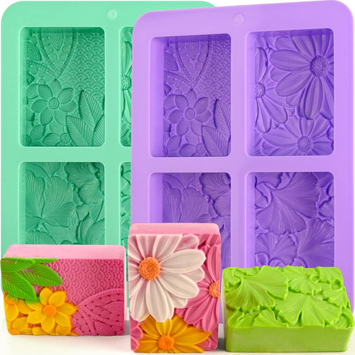 Silicone soap molds pack - soap,
