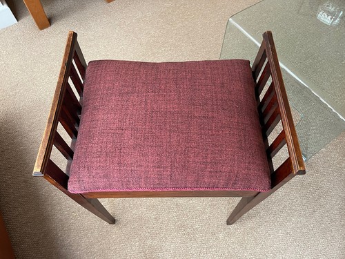 Edwardian piano stool - edwardian,
