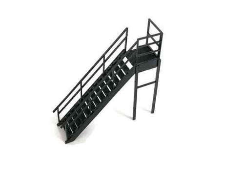Steel staircase fire escape - staircase,