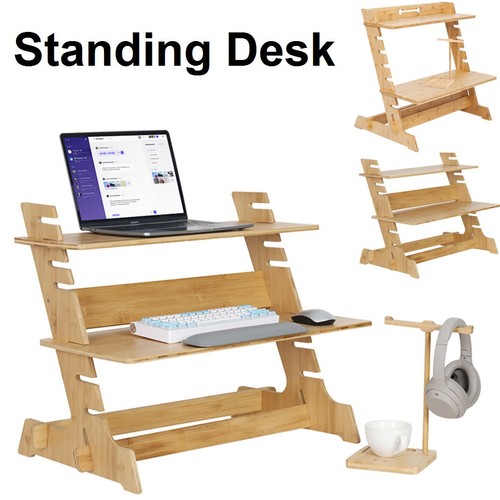 Tiers adjustable height wood - 7,