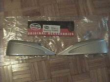 NONFANGO TUTTO TERRENO TOP CASE PAIR SIDE PANEL TRIM METALLIC SILVER NEW