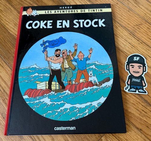 Vtg french tintin adventures - french,