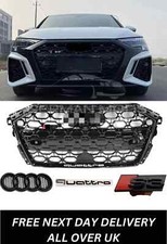 AUDI A3 S3 8y 2022 RS3 STYLE HONEYCOMB MESH FRONT BUMPER RADIATOR GRILL