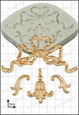 Silicone mould Baroque Ribbons Food Use FPC Sugarcraft