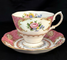 ROYAL ALBERT LADY CARLYLE NEW FOOTED CUP & SAUCER SET