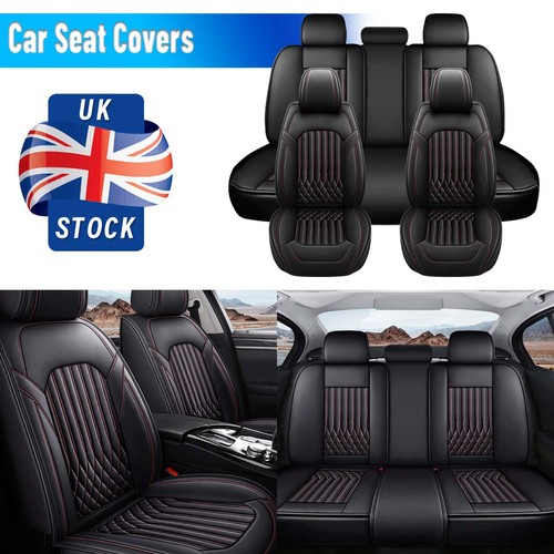Black red car - covers, pu