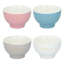Cereal Bowls 4-Piece Coloured