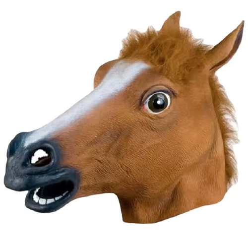 Funny horse head mask - horse,