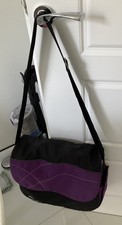 silver cross black/purple wayfarer changing bag and mat.